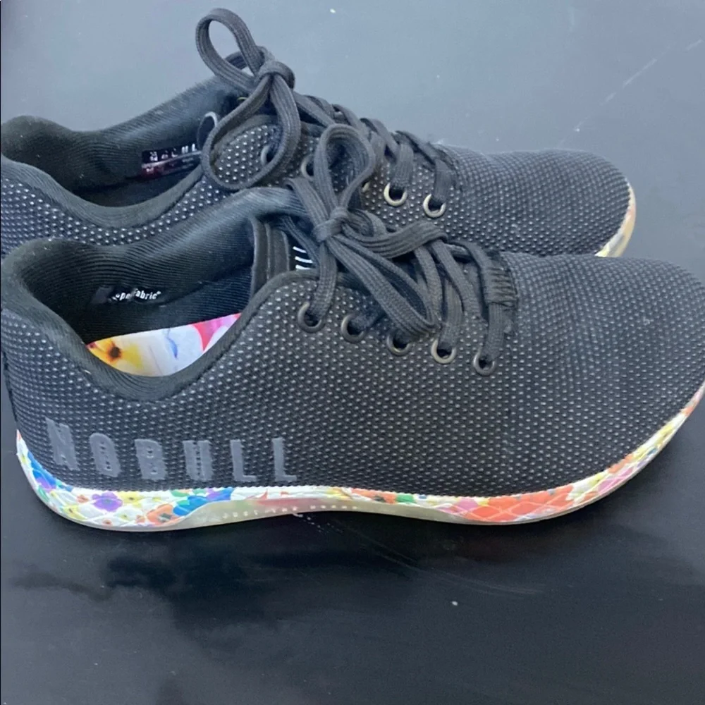 NOBULL Black Sneakers with Multicolor Sole